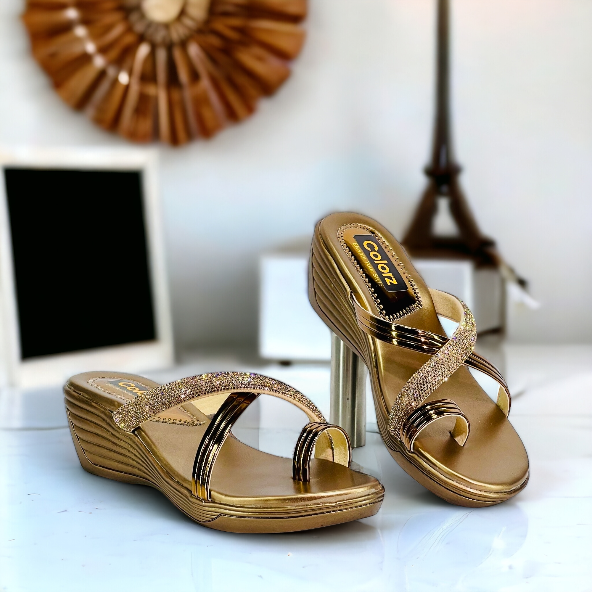 ANTIC-DESIGNER WEDGES – (W69C) – Diamond Shoes House